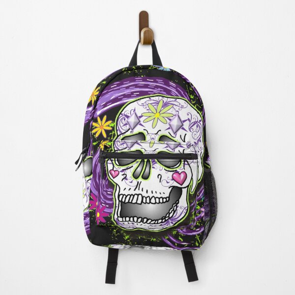 Item preview, Sugar Skull Purple Diamonds designed and sold by LizzArtistry.
