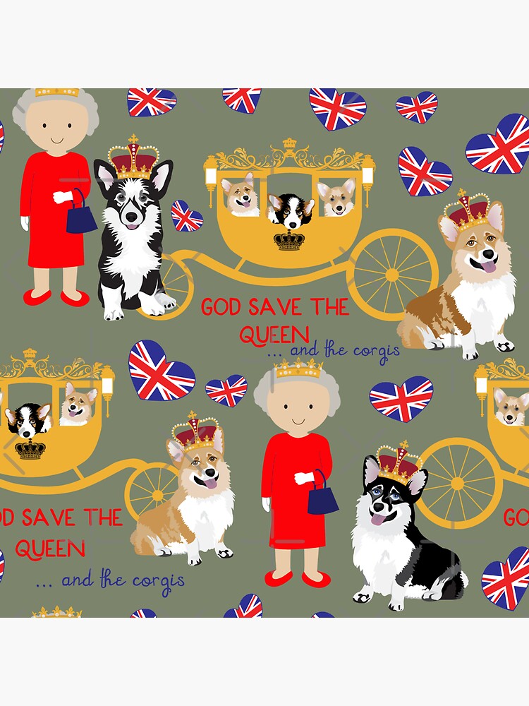 Royal Corgi Vinyl Sticker Royal Corgi Vinyl Sticker