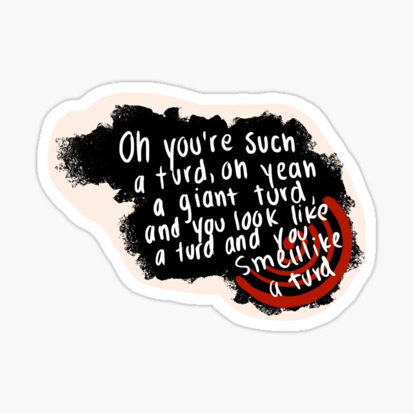 Big Time Rush Turd Song Sticker