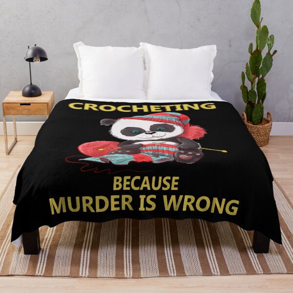 Item preview, Crocheting Because Murder Is Wrong designed and sold by rdn123.