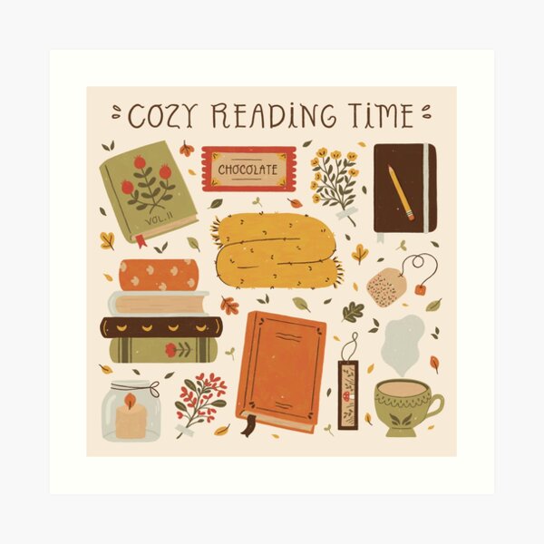 Cozy Reading Time Art Print