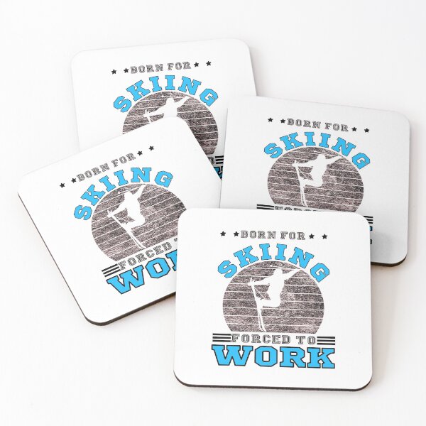 Item preview, skiier saying - skiing retro designed and sold by pirminio.