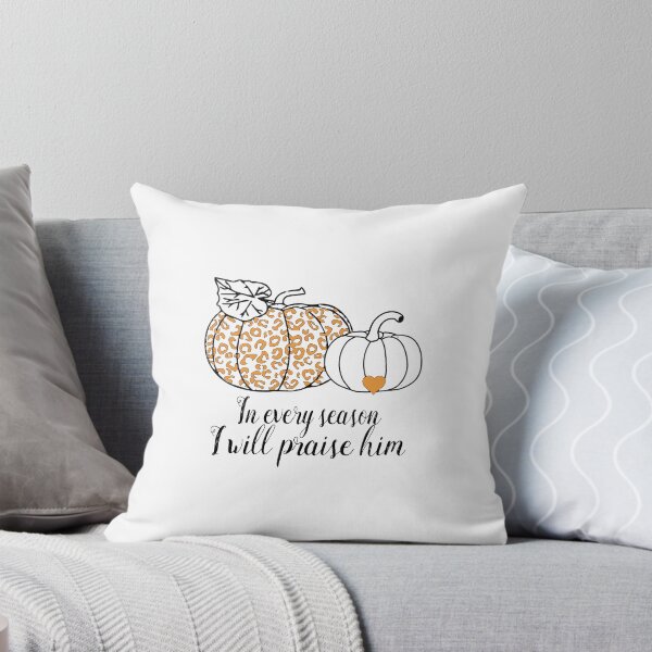Item preview, In Every Season I Will Praise Him Leopard Pumpkin Halloween Faith Christian Gifts designed and sold by clothesy7.