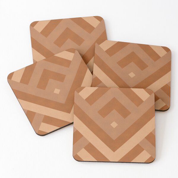 Item preview, Boho, Faux Suede, Geometrical Art, Terracotta designed and sold by meggydesigns.