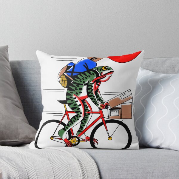 Item preview, Mensajero en bicicleta rana designed and sold by Caionovaes.