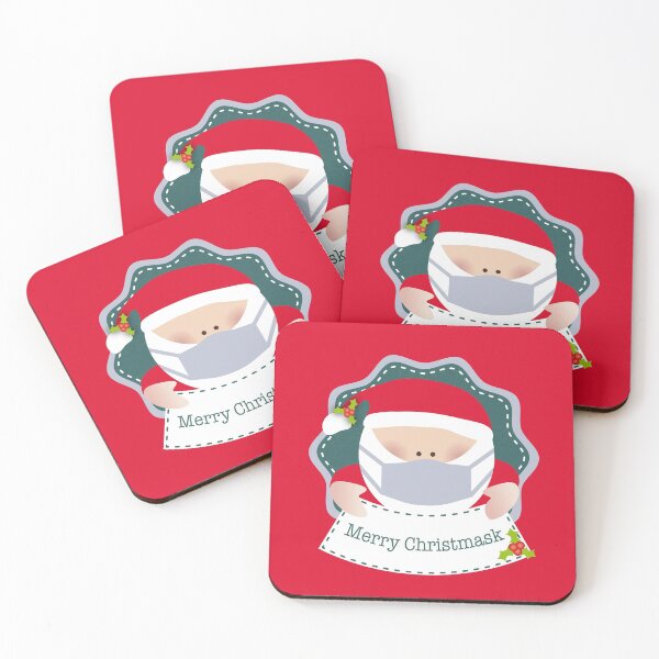 Item preview, Santa Claus Merry ChristMASK red designed and sold by marufemia.