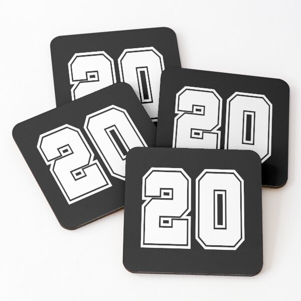Item preview, 20 shirt number college style football soccer designed and sold by GeogDesigns.