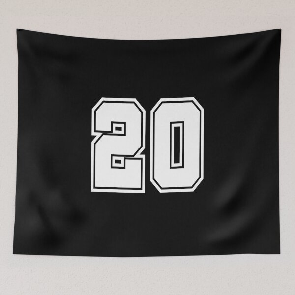 Item preview, 20 shirt number college style football soccer designed and sold by GeogDesigns.