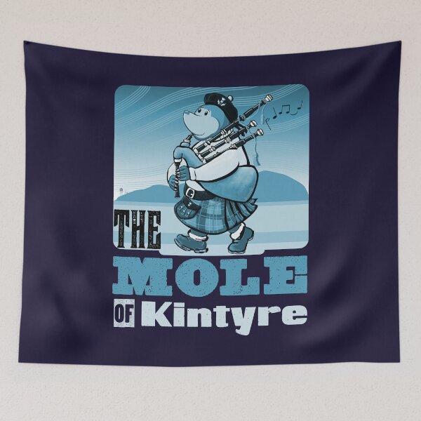 Item preview, Bagpipe Playing Mole Of Kintyre Pipe Band designed and sold by brodyquixote.