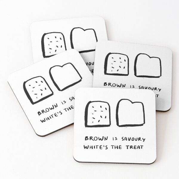 Item preview, Brown is Savoury, White's the Treat designed and sold by 4naans.