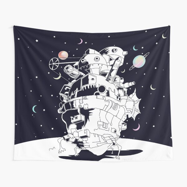 Castle in a Starry Night Tapestry