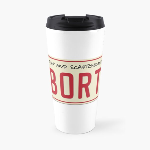 BORT License Plate Travel Coffee Mug