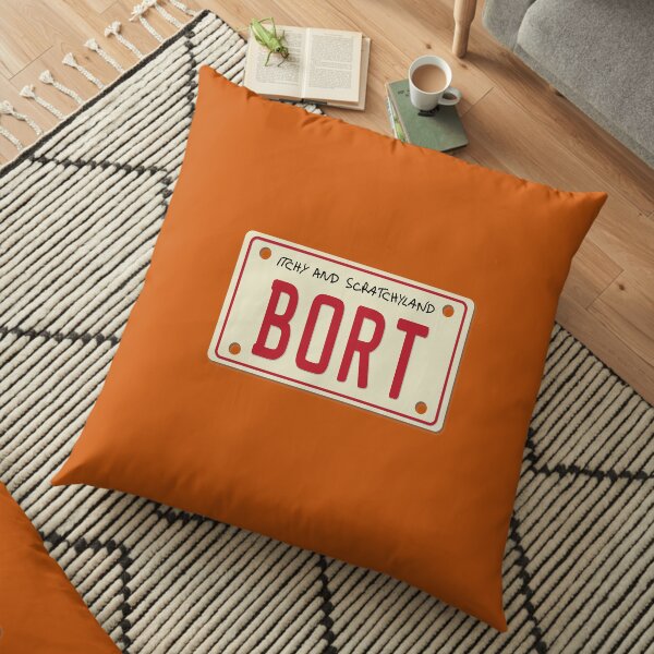 BORT License Plate Floor Pillow