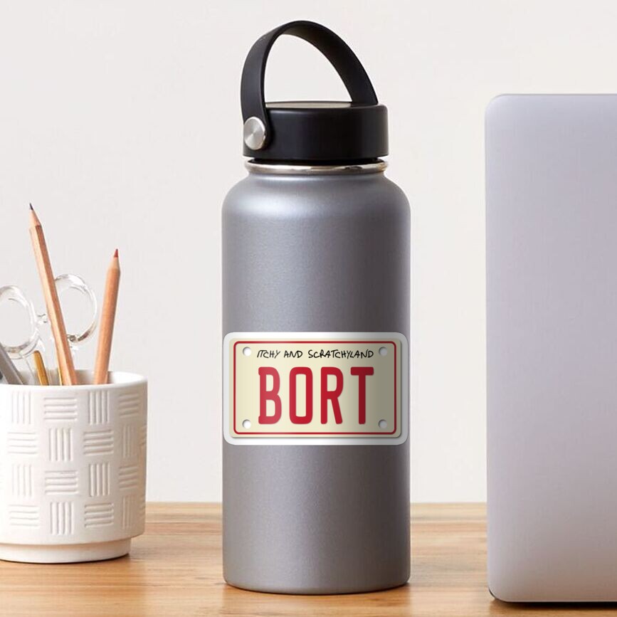 BORT License Plate Sticker
