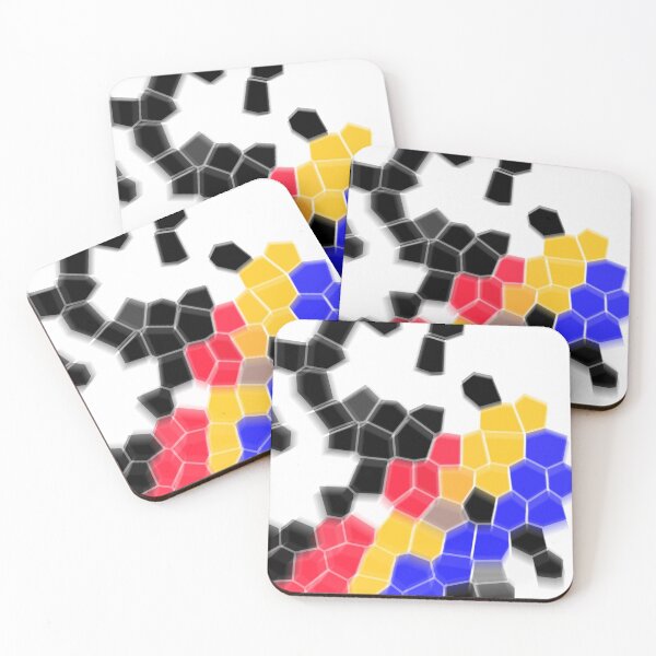 Item preview, Geometric Blast , Colorful, Abstract Wall Art, modern art, pattern,  blast, hexagon, octagon #colorful #tshirt #red #blue #yellow designed and sold by MikheilMedia.