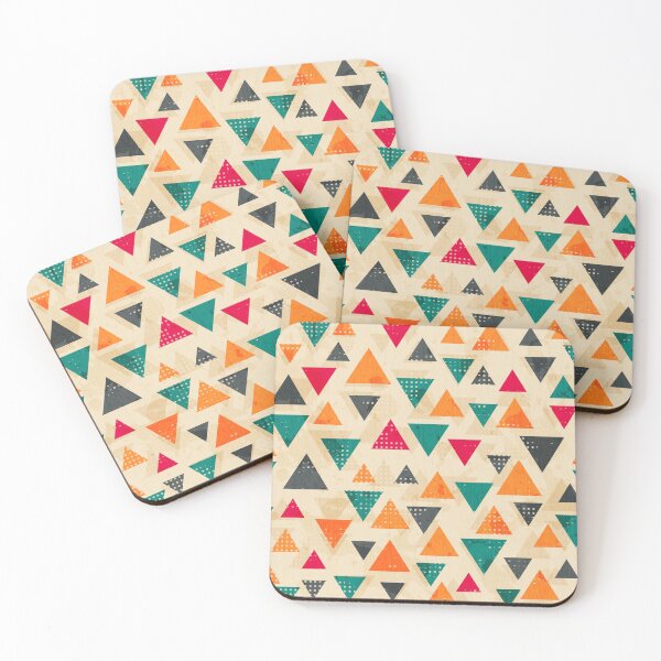 Item preview, Vintage Colored triangle pattern designed and sold by Ethiyo.