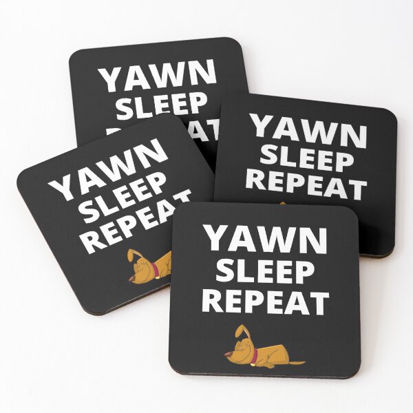 Item preview, Yawn Sleep Repeat Dog Funny Quote designed and sold by APrettyView.