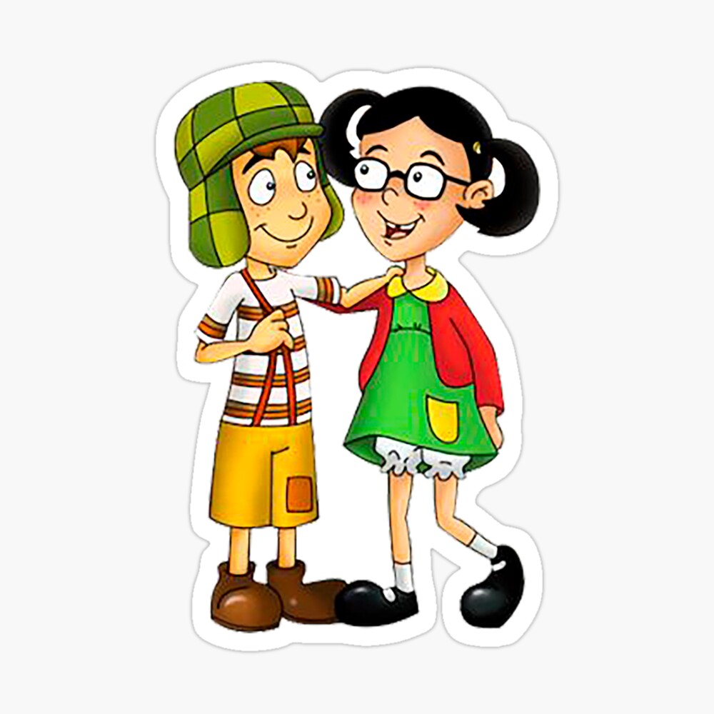 Chavo y Chilindrina Caricatura | Art Board Print