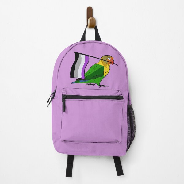 Item preview, Pride parrots - asexual lovebird designed and sold by RossMakesArt.