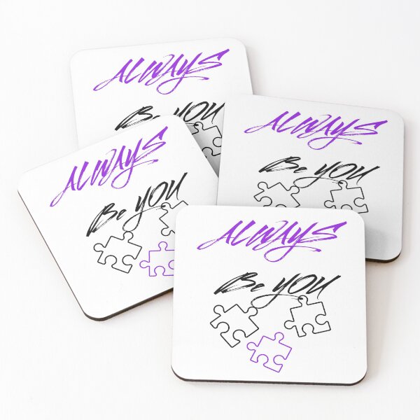 Item preview, Always Be YOU - self-care line - purple and black - inclusive positivity -  designed and sold by kristyleeprint.