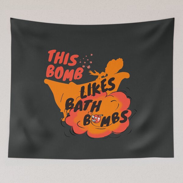 Item preview, This bomb likes bath bombs -Bathtub day design designed and sold by wingdingr.
