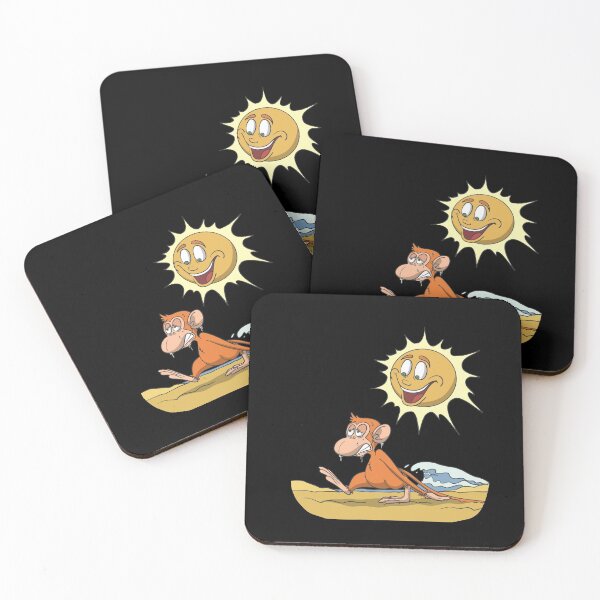 Item preview, Funny monkey in hot sun at beach designed and sold by Monkey Ful.