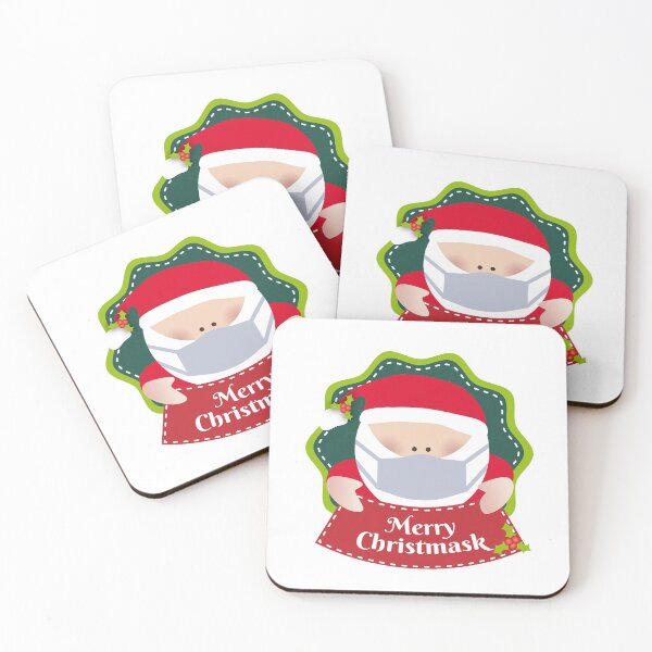 Item preview, Santa Claus Merry ChristMASK white designed and sold by marufemia.