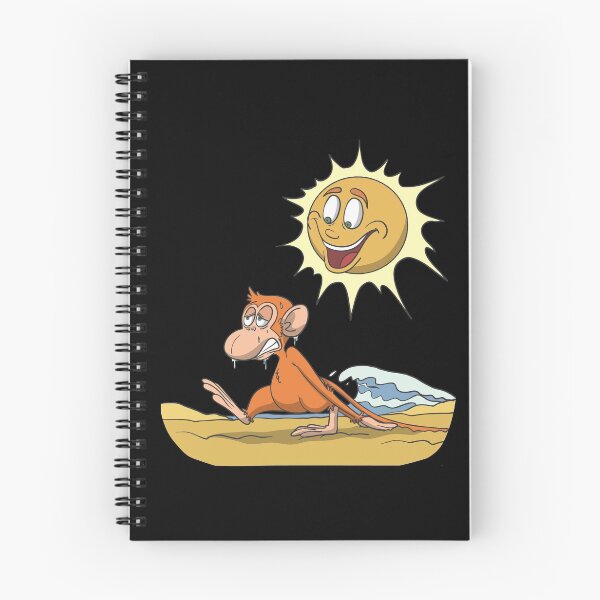 Item preview, Funny monkey in hot sun at beach designed and sold by Monkey Ful.