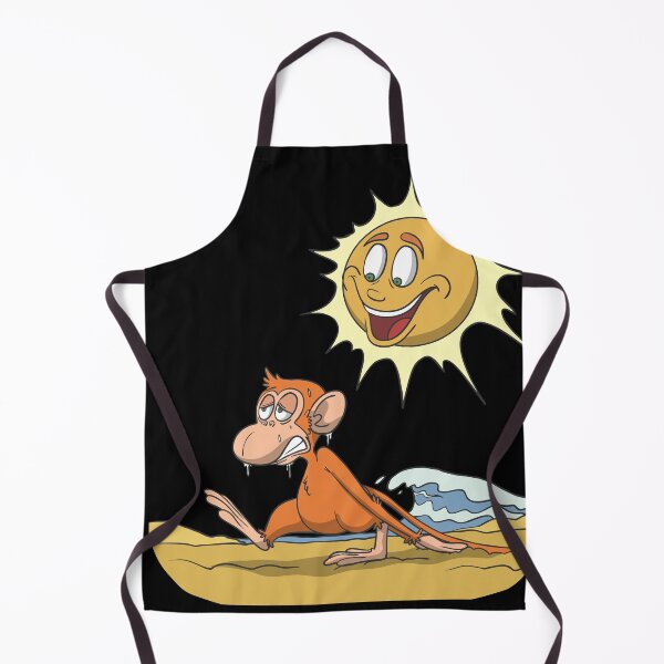 Item preview, Funny monkey in hot sun at beach designed and sold by Monkey Ful.