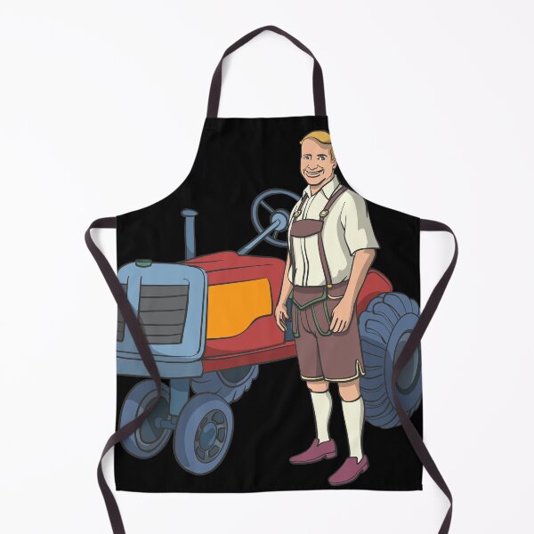 Item preview, Bavarian farmer in Lederhose tractor designed and sold by Monkey Ful.