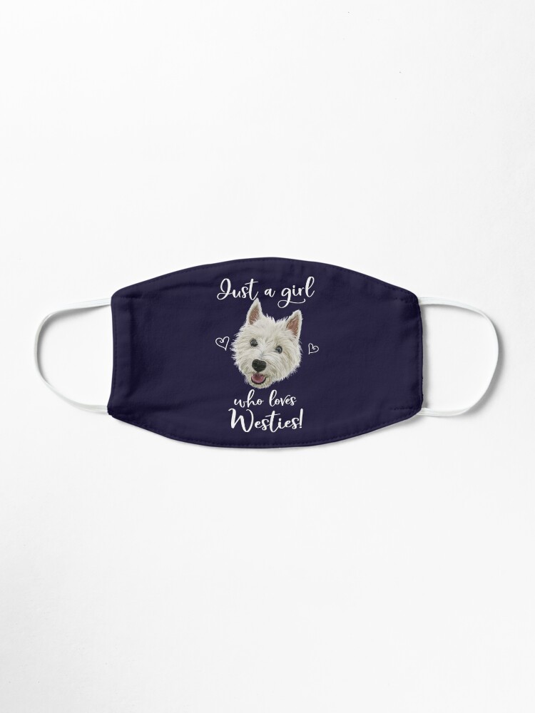Alternate view of Just A Girl Who Loves Westies Mask