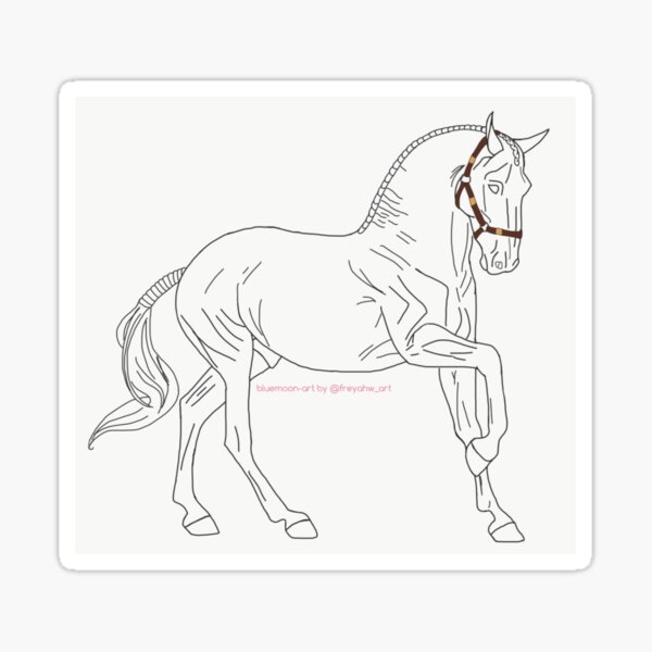 Item preview, Cantering Lusitano  designed and sold by bluemoon-art.