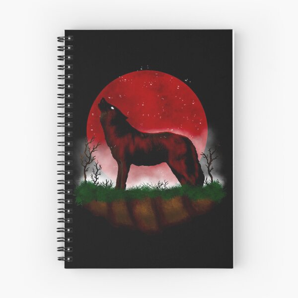 Item preview, Wolf and Moon designed and sold by ethnicdrawing.