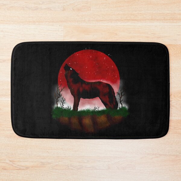 Item preview, Wolf and Moon designed and sold by ethnicdrawing.