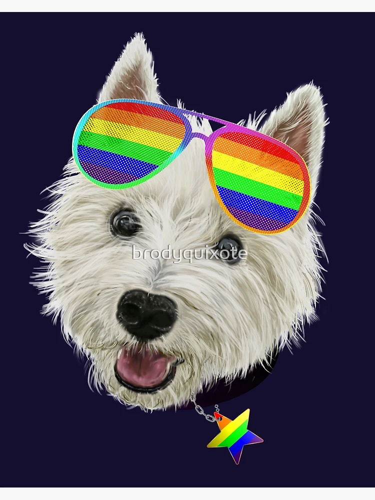 Gay Pride Pug LGBT Dog Sunglasses  Poster for Sale by brodyquixote