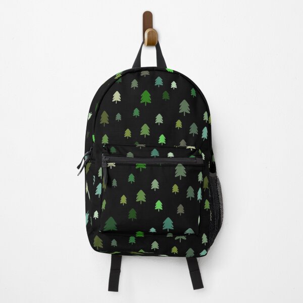 Item preview, Christmas Pine Fir Tree Green Shades on Black  designed and sold by OneThreeSix.