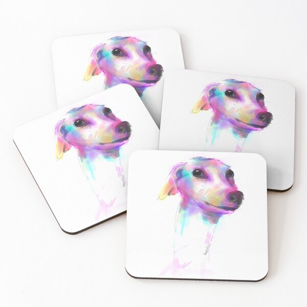 Item preview, The Whippet, Portrait of the cutest dog breed designed and sold by Smurfypixels.