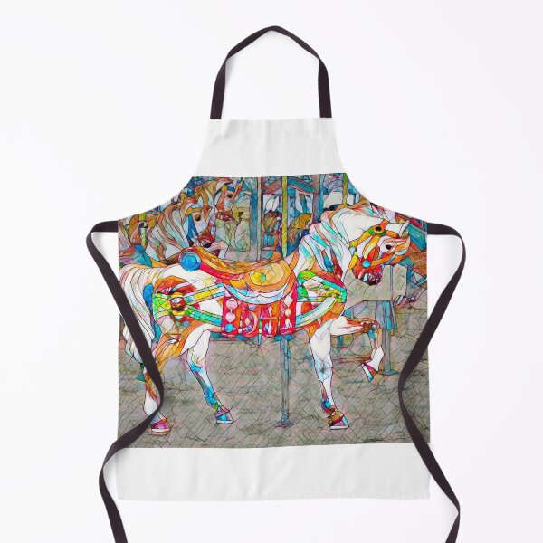 Item preview, Stain Glass Carousel Horse designed and sold by Ann J. Sagel.