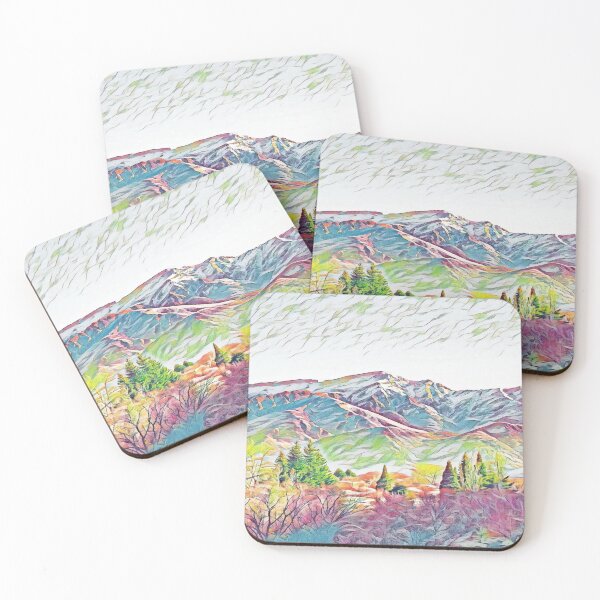 Item preview, Scenic Mountain View Road Trip Travel Scene designed and sold by Galathi Designs.