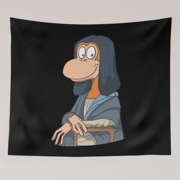Item preview, Monkey Lisa Portrait designed and sold by Monkey Ful.