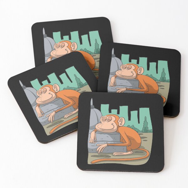 Item preview, Sleeping monkey in a park designed and sold by Monkey Ful.