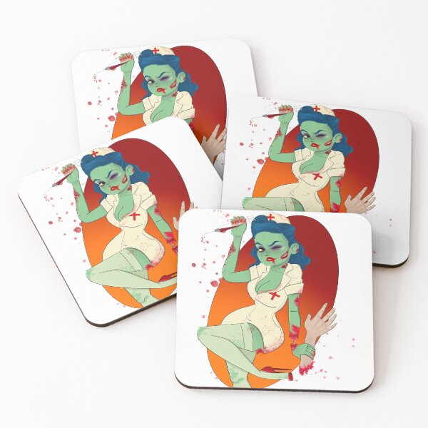 Item preview, Pinup Zombie Nurse designed and sold by Leichthouse Art.