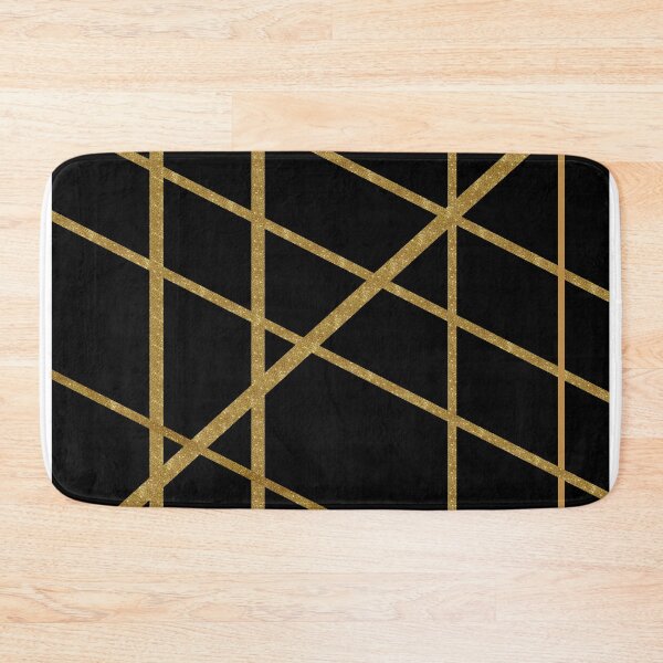 Item preview, Black Glitter Geometric Lines designed and sold by BilgePaksoylu.