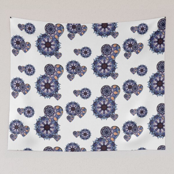 Item preview, Psychedelic Heart Pattern.  designed and sold by Michell Rosenthal.