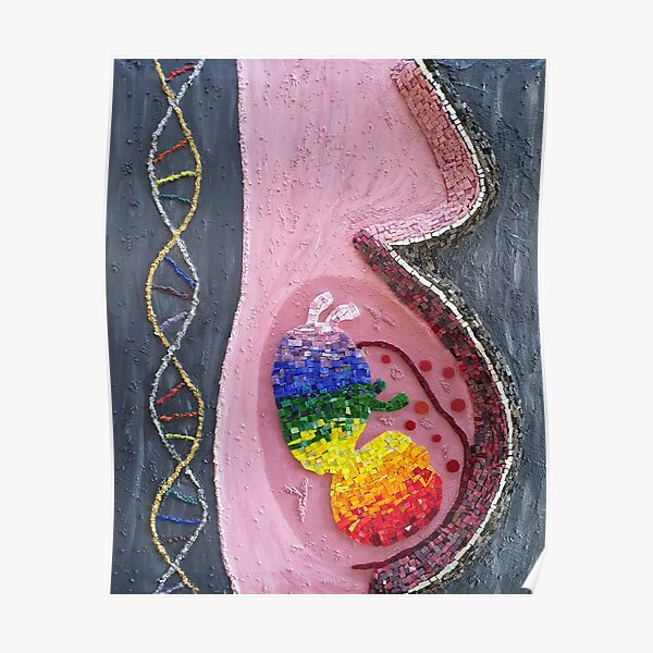 Rainbow Baby, mosaic Poster