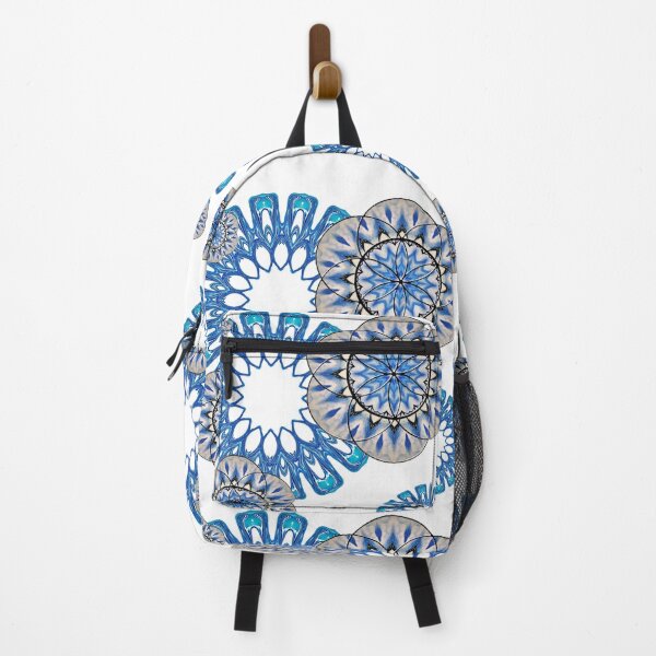 Item preview, Blue Sacred Geometry Pattern designed and sold by Michell Rosenthal.