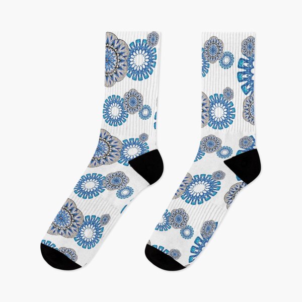 Item preview, Blue Sacred Geometry Pattern  designed and sold by Michell Rosenthal.