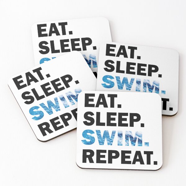 Item preview, Eat Sleep Pool Repeat| Swimmer Swimming designed and sold by MousaObaid.