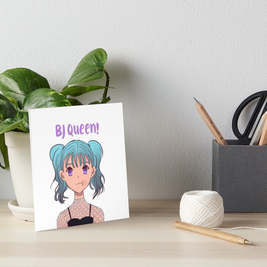 Cute Anime Blowjob Mask Art Board Print For Sale By Skiamdesigns