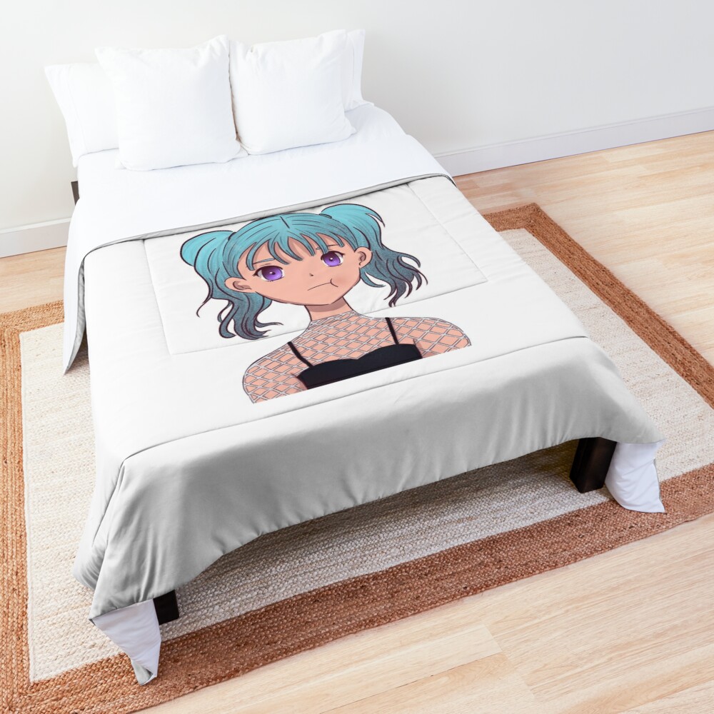 Cute Anime Blowjob Mask Comforter For Sale By Skiamdesigns Redbubble